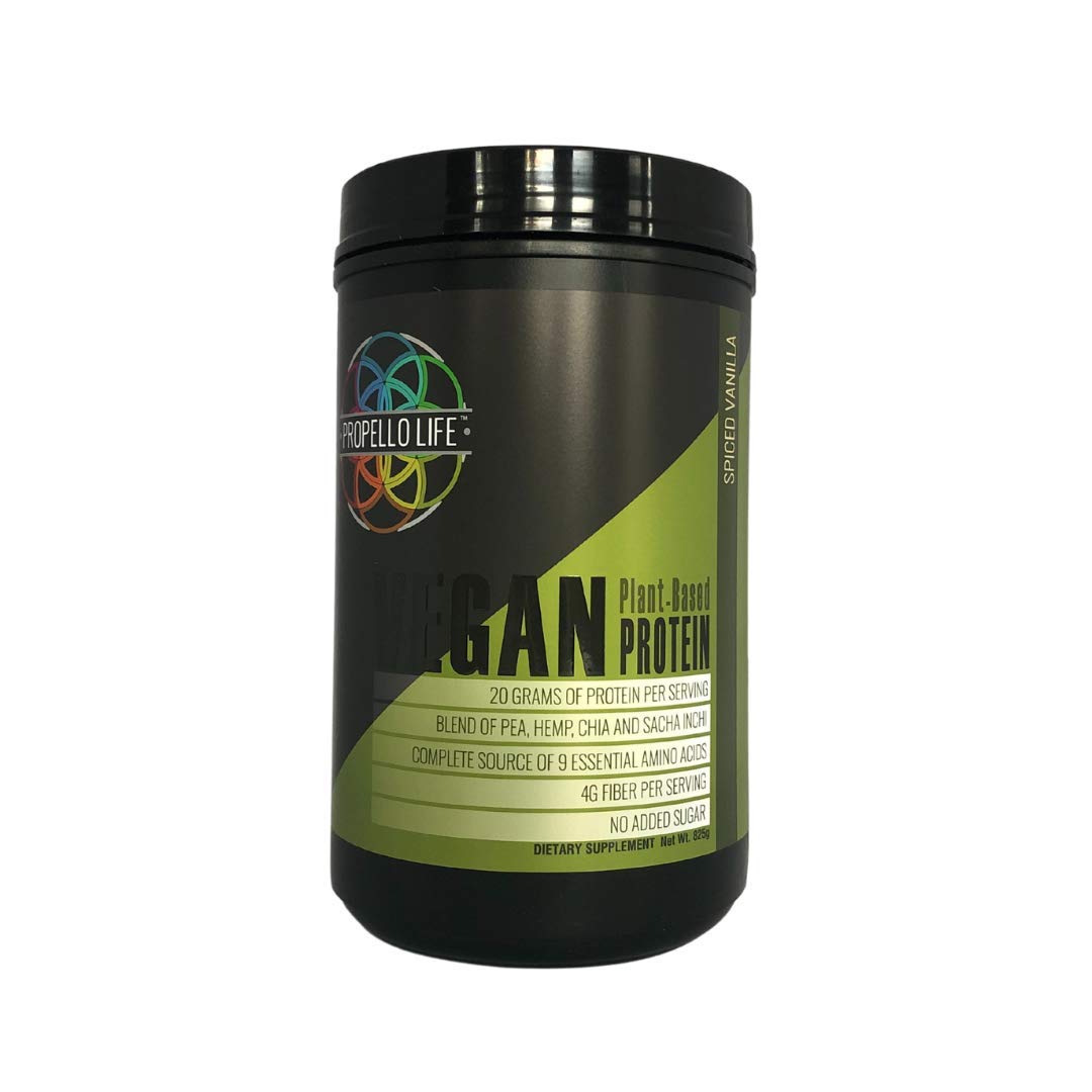 Propello Life Vegan Protein Powder, Spiced Vanilla, 25 Servings