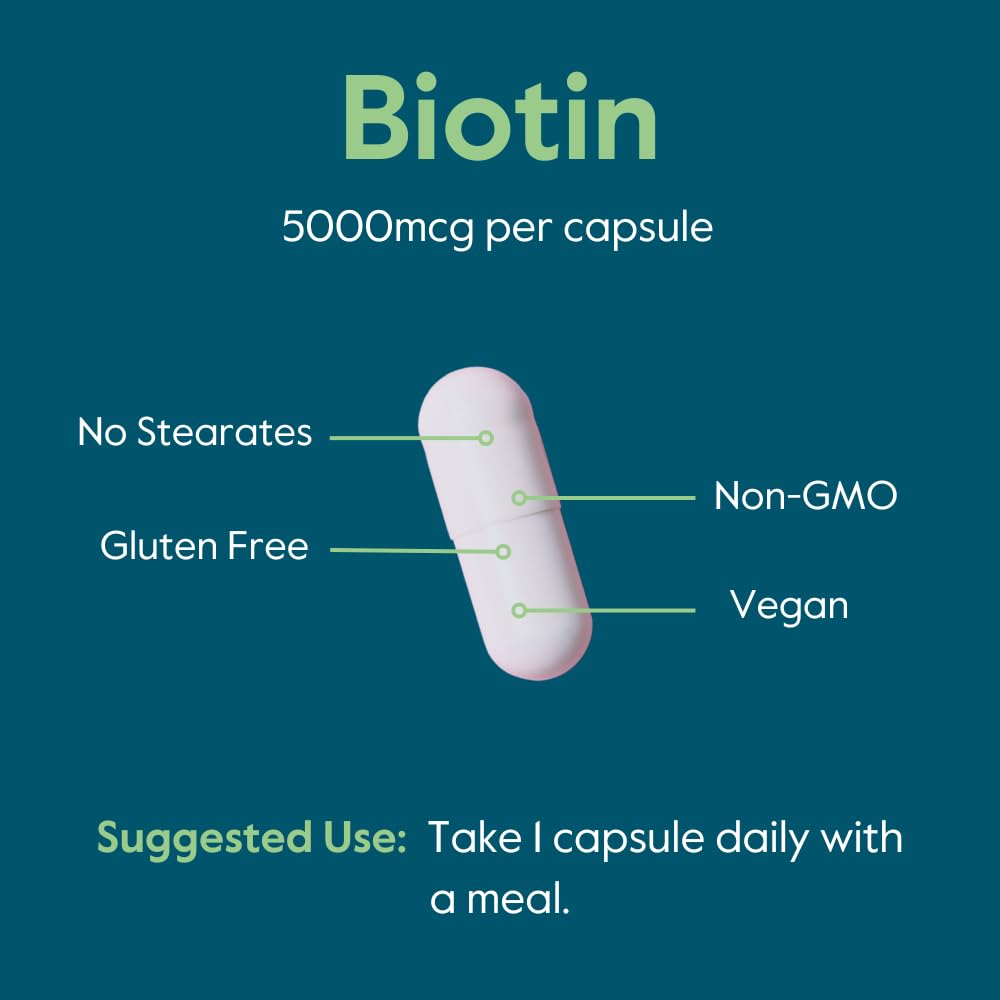 BESTVITE Biotin 5000mcg Capsules 120
