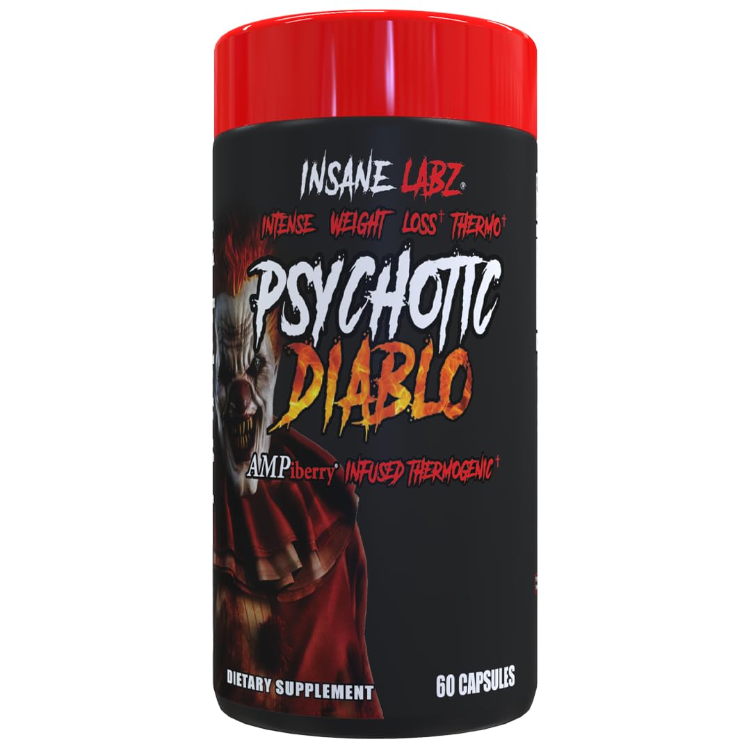 Insane Labz Psychotic Diablo Thermogenic Fat Burner Capsules 60