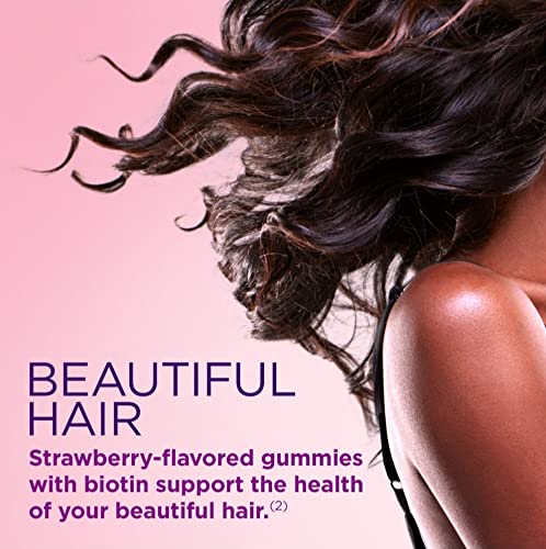 Nature's Bounty Optimal Solutions, Hair, Skin & Nails Gummies with Biotin 2500 mcg per serving, 180 Count