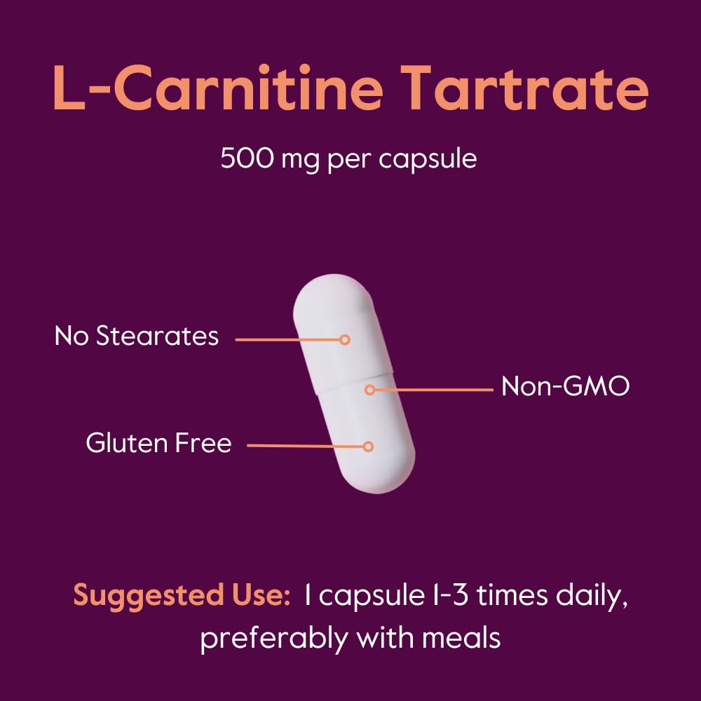 BESTVITE L-Carnitine Tartrate 500mg Capsule, 240 Capsules