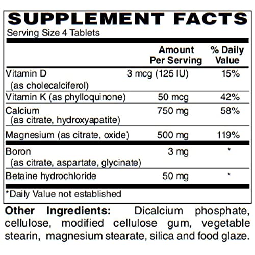 BariatricPal Calcium & Magnesium Citrates 100 Tablets