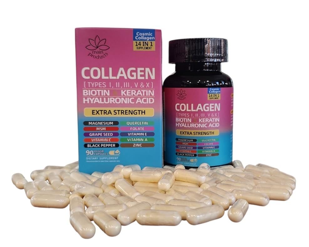 Main Products Collagen Peptides 14 in 1 Multi-Vitamin Capsule, 90 Count