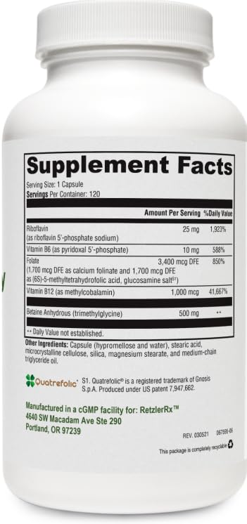 HormoneSynergy RetzlerRx Methyl B Synergy 120 Capsules