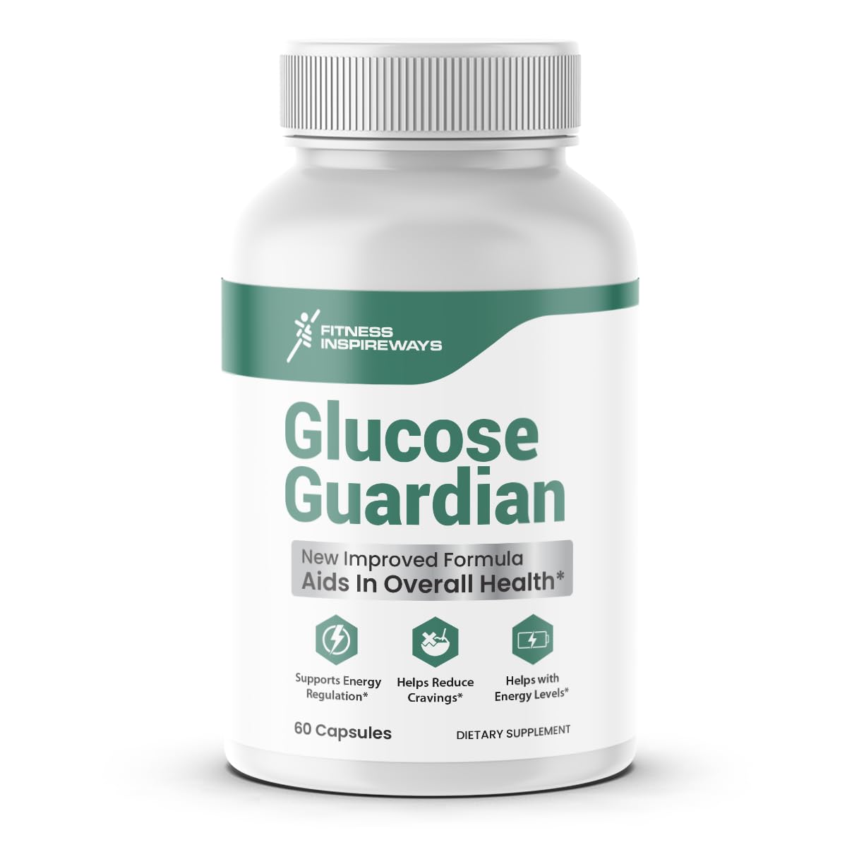 Fitness InspireWays Glucose Guardian HealthSupport Supplement Capsules 60