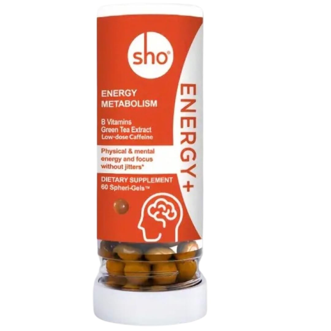 SHO Vegan Energy & Focus Supplements Softgel 60 Count