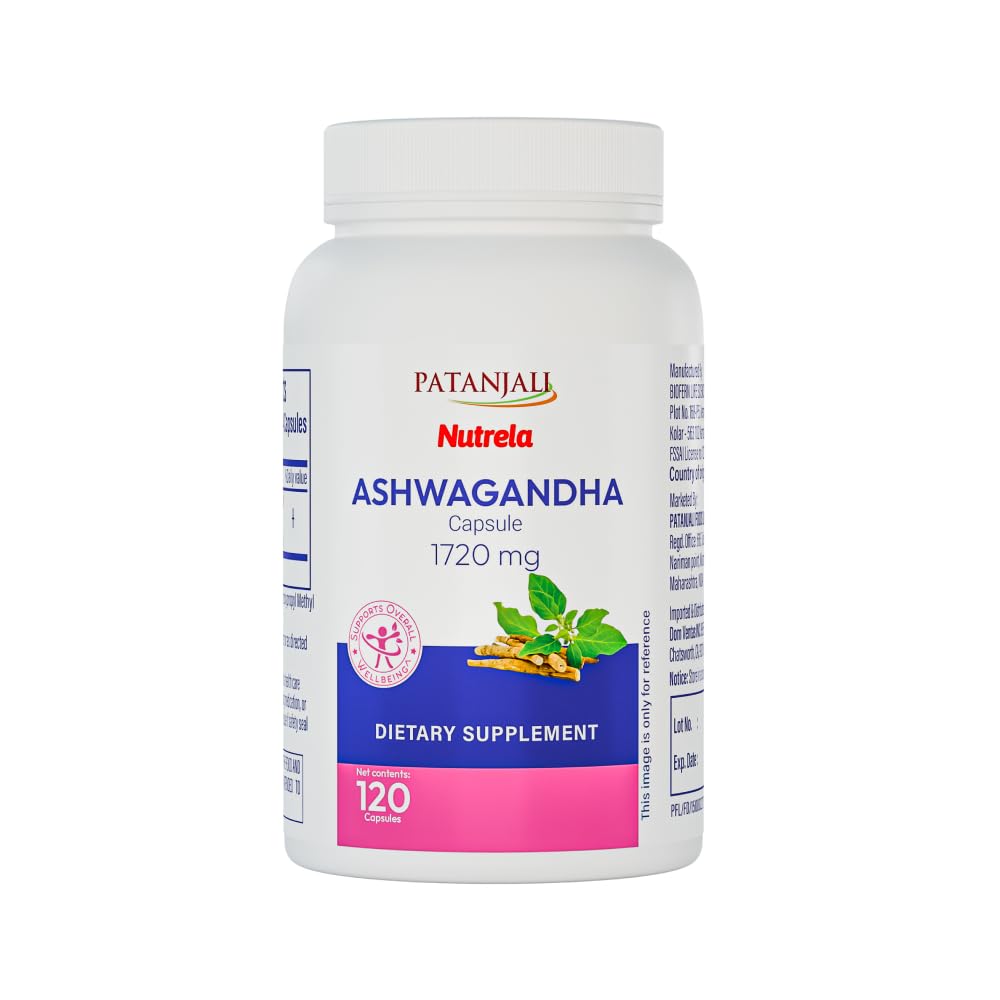 Patanjali Nutrela Ashwagandha Capsule 1 Count