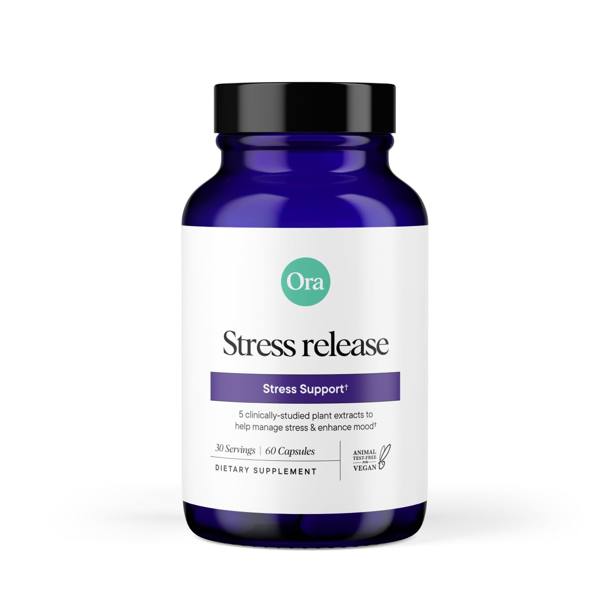 Ora Organic Stress Relief Supplement Capsule 30 Count