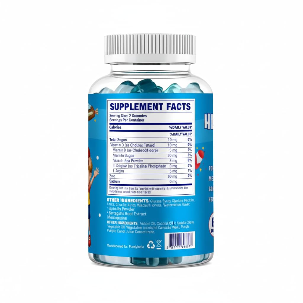 Purelyindia Kids Multivitamin with Ashwagandha 60 Gummies