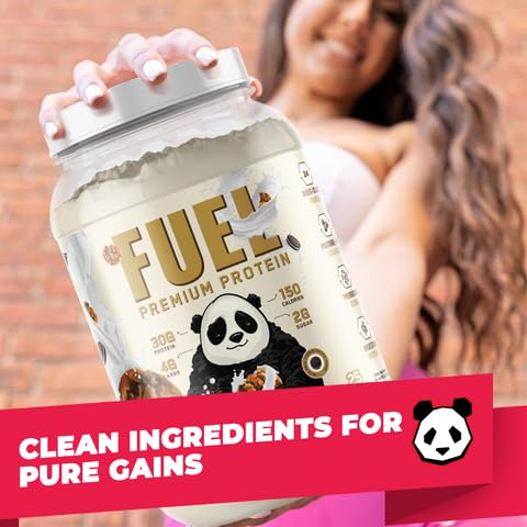 Underground Bio Labs Panda Fuel Premium Protein Whey Protein Powder, 40 Servings, 2.5 Pound, Cookies & Cream