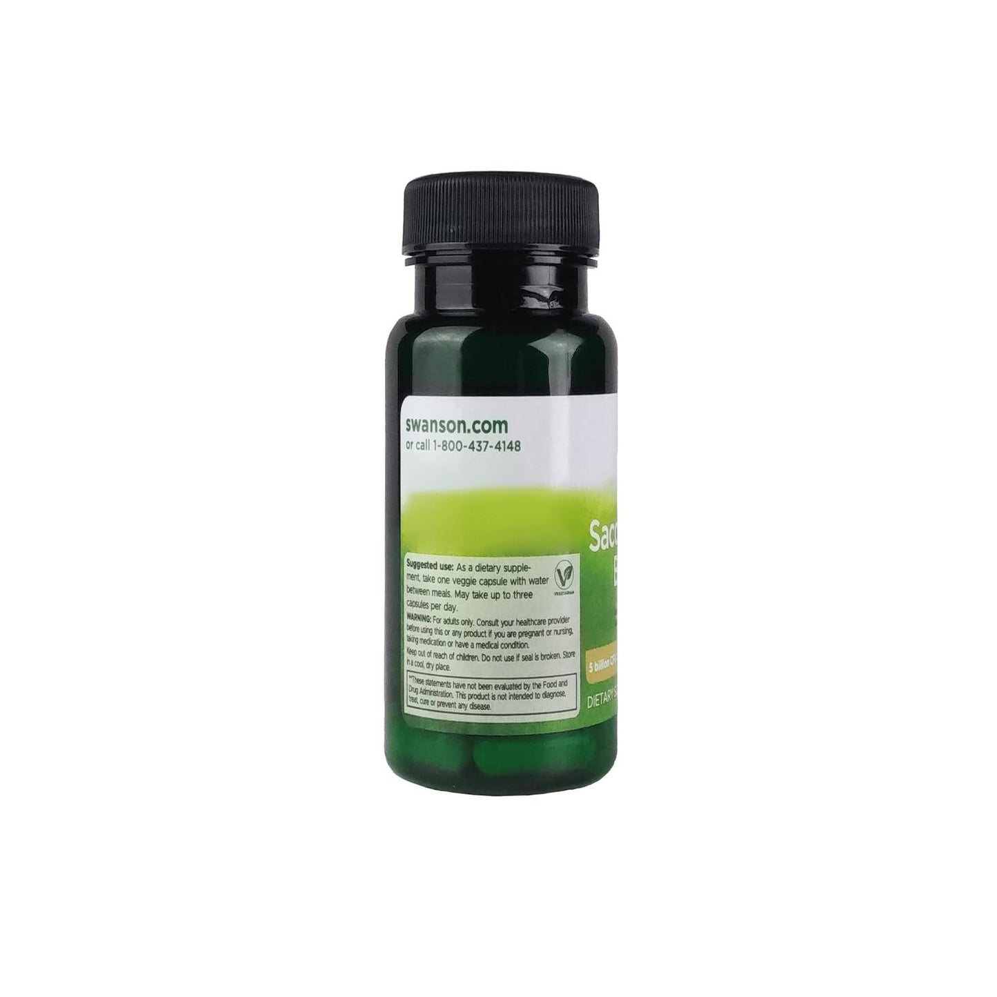 Swanson Saccharomyces Boulardii 5 Billion CFU Capsule, 30 Veg Capsules