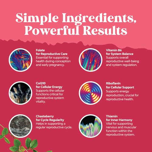 Natures Craft Fertility & Preconception Gummies for Women with Inositol & Folic Acid – Hormone Balance & PMS Support