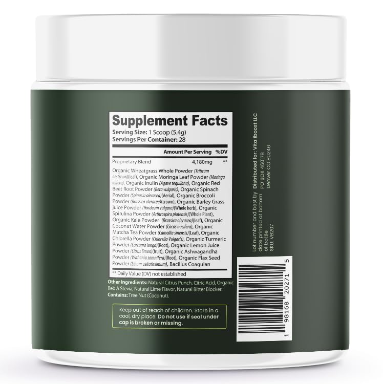 VB Health Green Boost Superfood Powder 5.3334