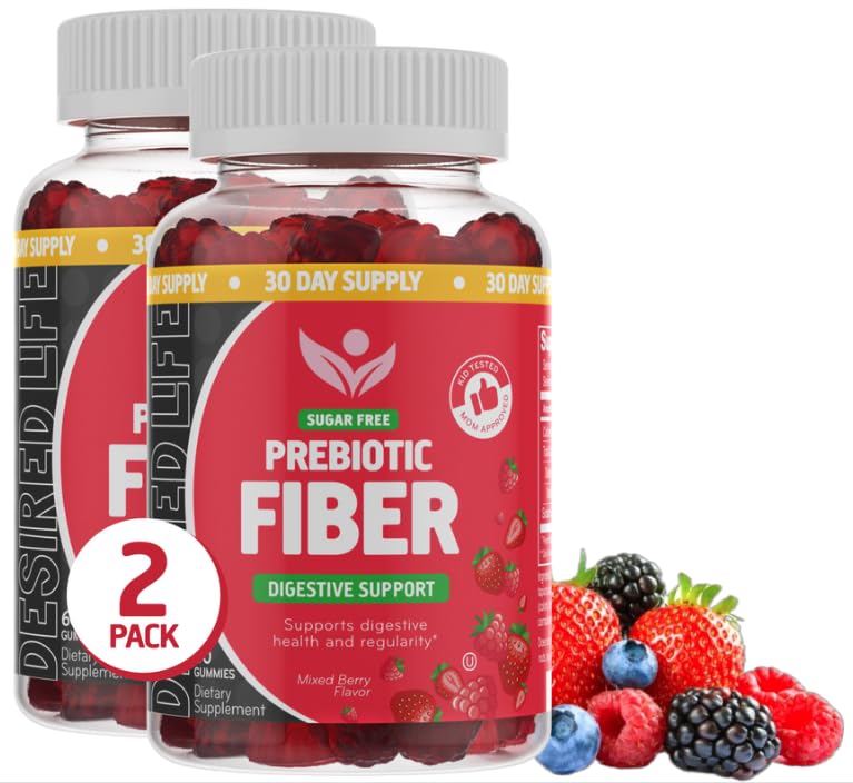 Desired Life Prebiotic Fiber Gummies 120 Gummies