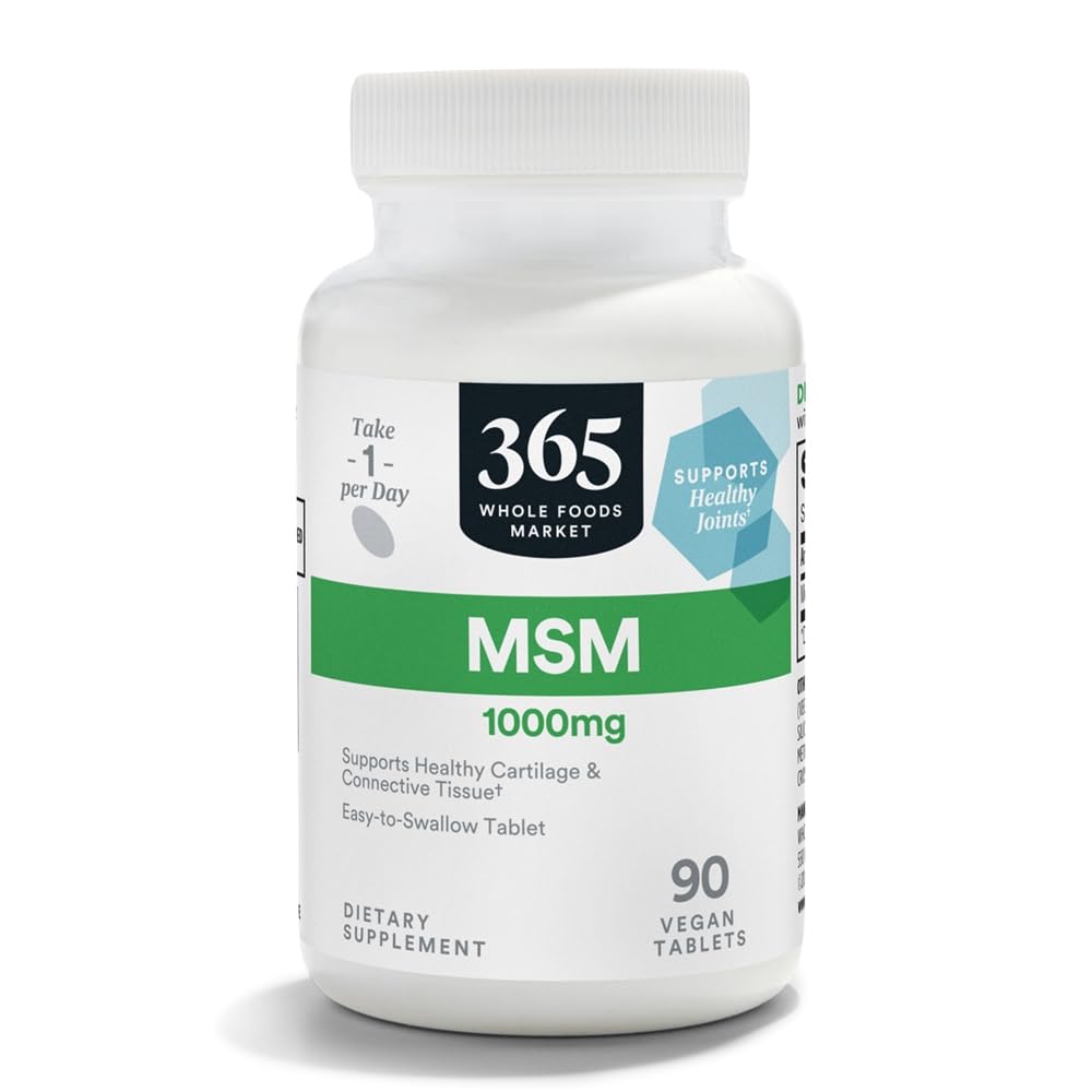 365 by Whole Foods Market MSM 1000mg Tablets, 90