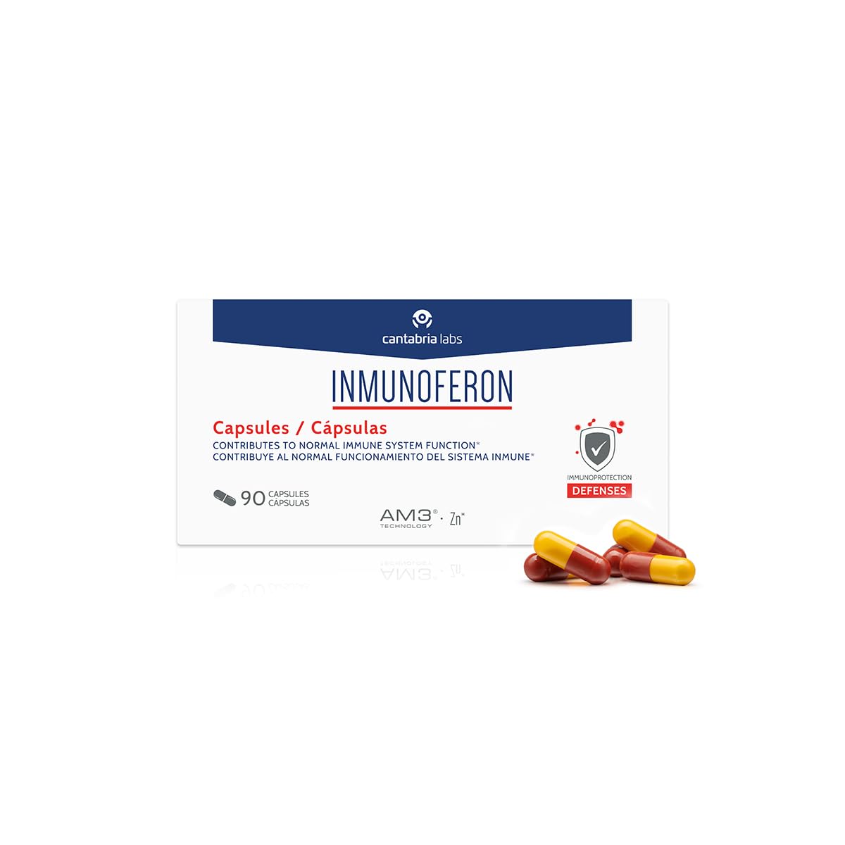 Cantabria Labs Inmunoferon AM3 Zinc Capsules, 2 Count