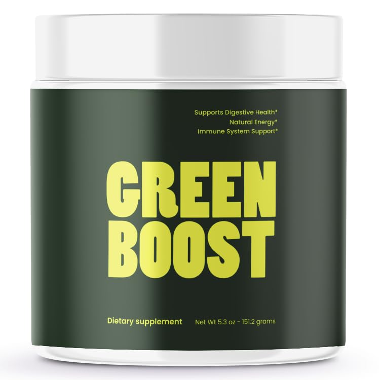 VB Health Green Boost Superfood Powder - 16 Super Fruits & Veggies and Bacillus Coagulan Probiotic (5.3334)
