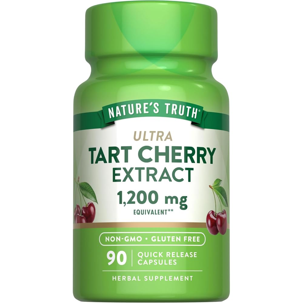 Nature's Truth Ultra Tart Cherry 1200 mg Dietary Supplement Capsules, 180 Count