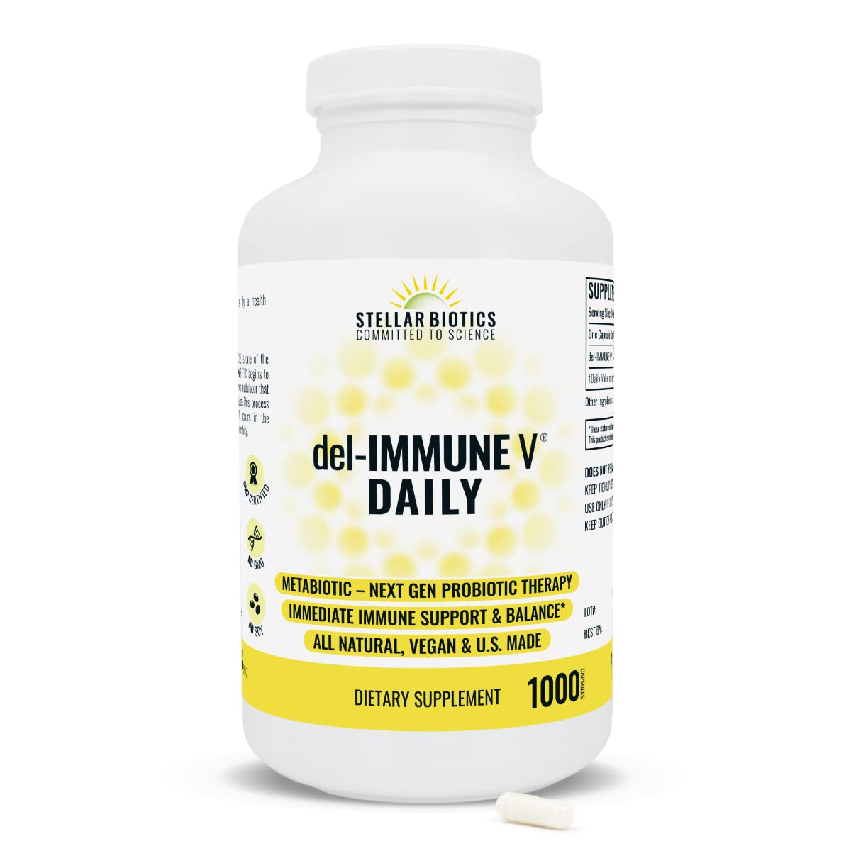 Del-Immune V Daily Probiotic 1000 Capsules