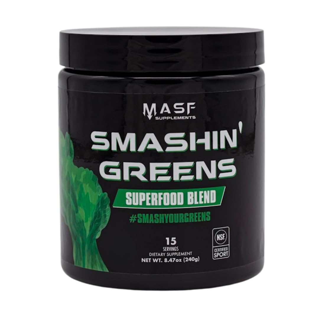 MASF Smashin' Greens Superfood Organic Blend Powder 8.47 Ounce
