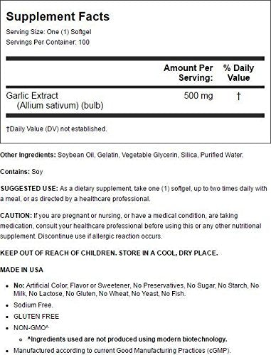 Olympian Labs Odorless Garlic Softgels 100