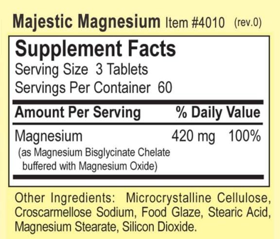Dialyvite Majestic Magnesium Tablets, 180 Tablets