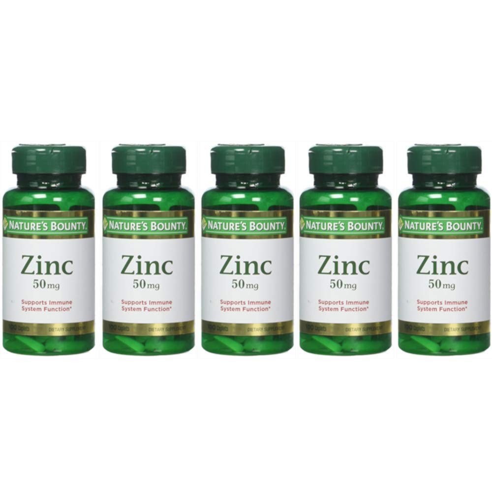 Nature's Bounty Zinc 50 mg Caplets 500