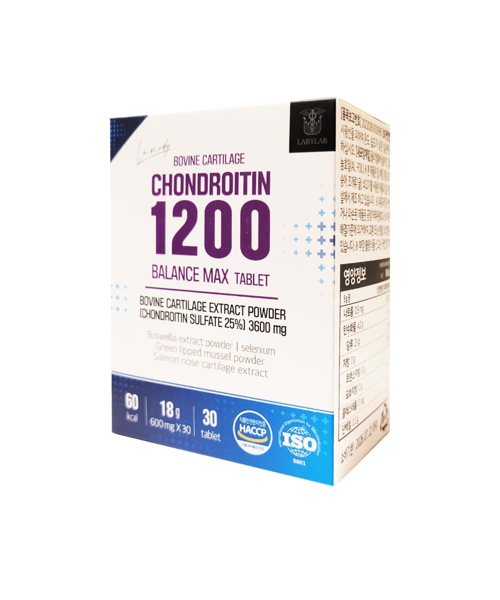 KPurity Chondroitin 1200 Balance Max Bovine Tracheal Cartilage Restore Joint Health Supplement, Tablet, 30
