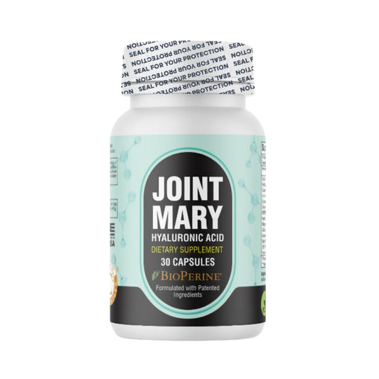 JOINT MARY Hyaluronic Acid Supplement – Advanced Joint Support with Hydrolyzed Collagen, Turmeric, Glucosamine, MSM, Vitamin C, Capsules, 30 Count