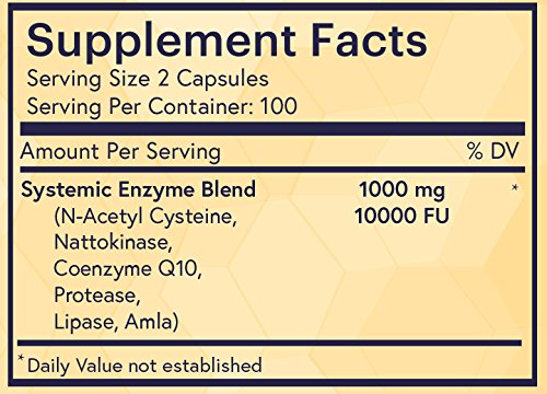 Na'trition HeartSmith Cardiovascular/Circulatory Health CoQ10 Heart Support Vitamins Nattokinase Enzyme Blend Capsules 200