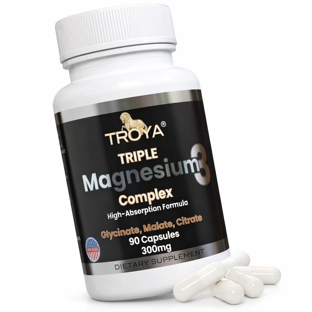 Troya Triple Complex Magnesium Capsules, 90 Count