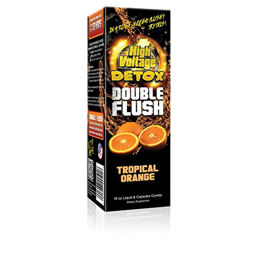 High Voltage Detox Double Flush Tropical Orange Liquid and Capsules 1 Pound (Pack of 1)