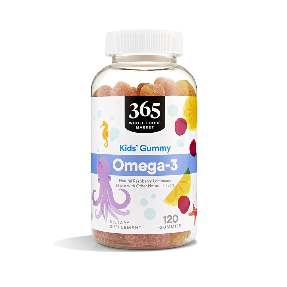 365 by Whole Foods Market Omega-3 Kids' Gummy, 120 Gummies