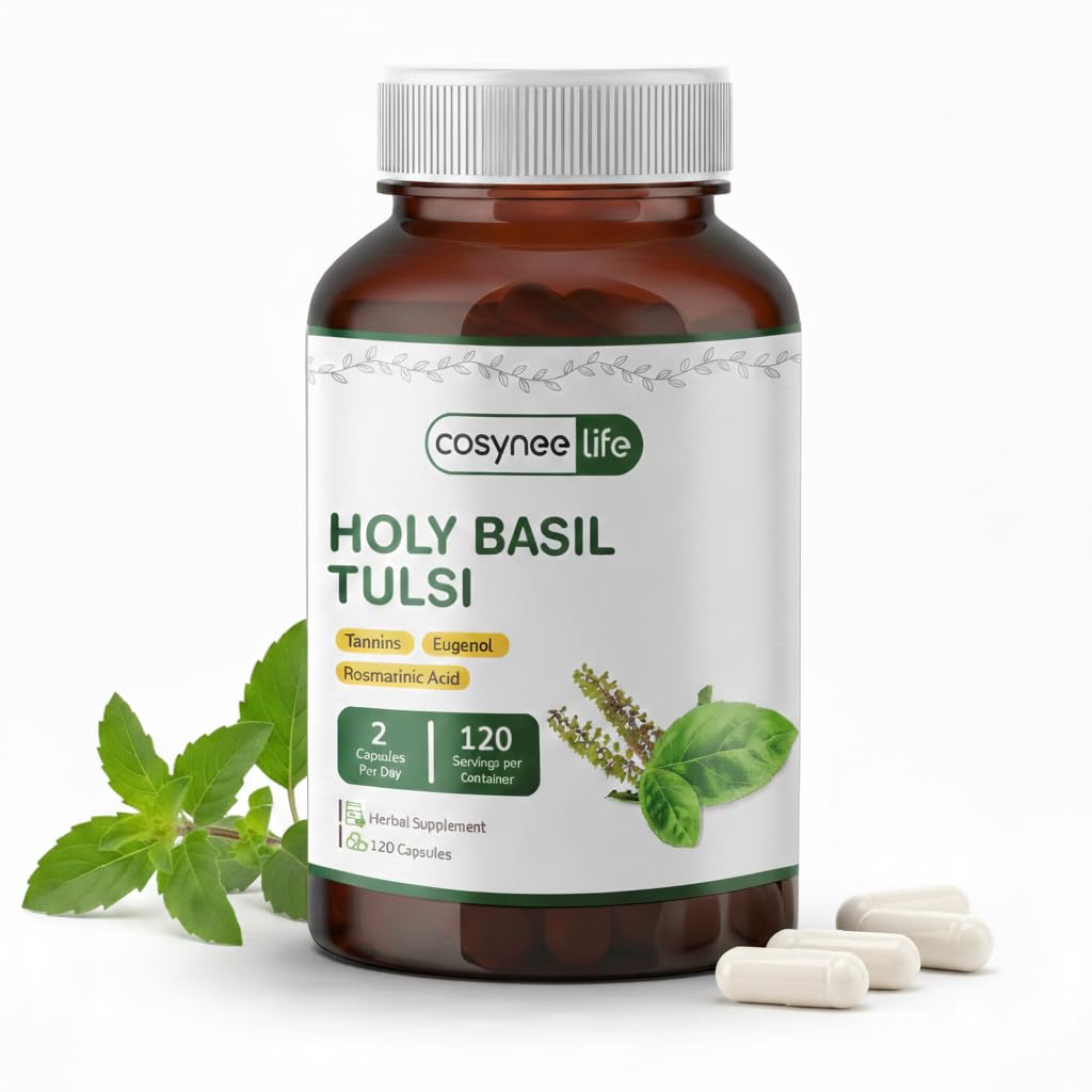 Cosynee Life Holy Basil Tulsi Extract 300mg Capsules 120 Count