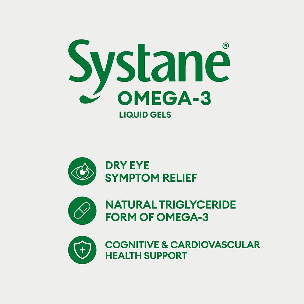 Alcon Systane Vitamin Omega-3 Healthy Tears Softgels 60