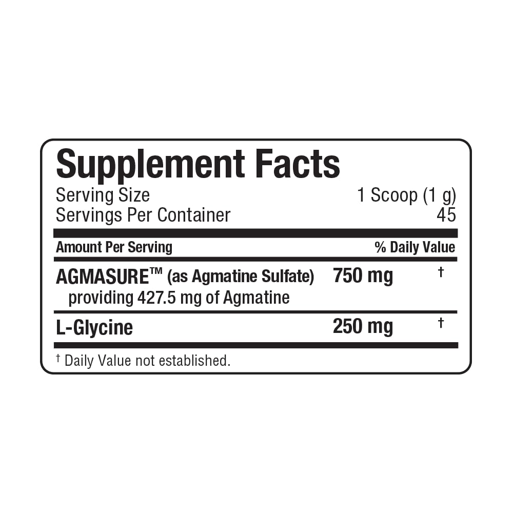 ALLMAX AGMATINE+ Powder, 1.2 Ounce