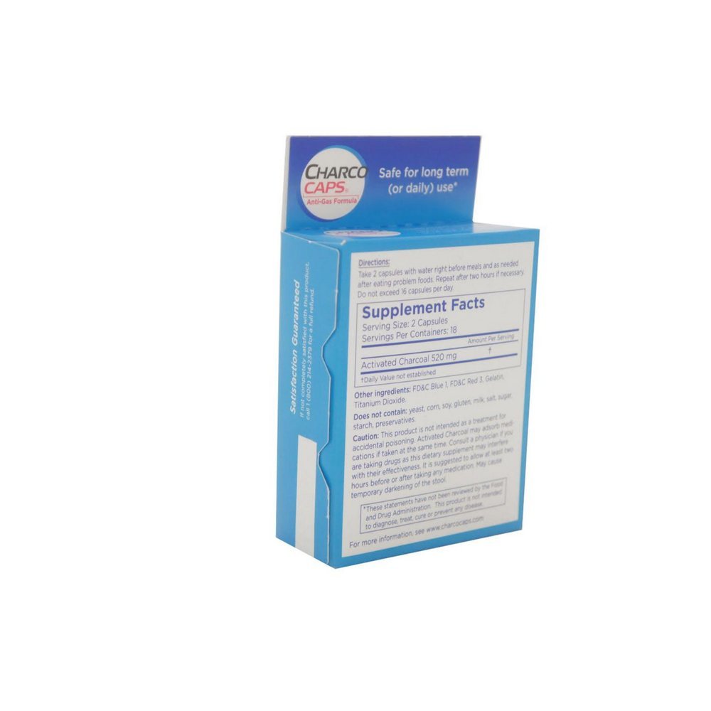 Charcocaps CharcoCaps 260 mg Capsules, 72 Capsules