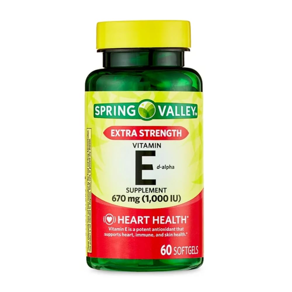 Generic Vitamin E Extra Strength D-Alpha Softgels, 60 Count