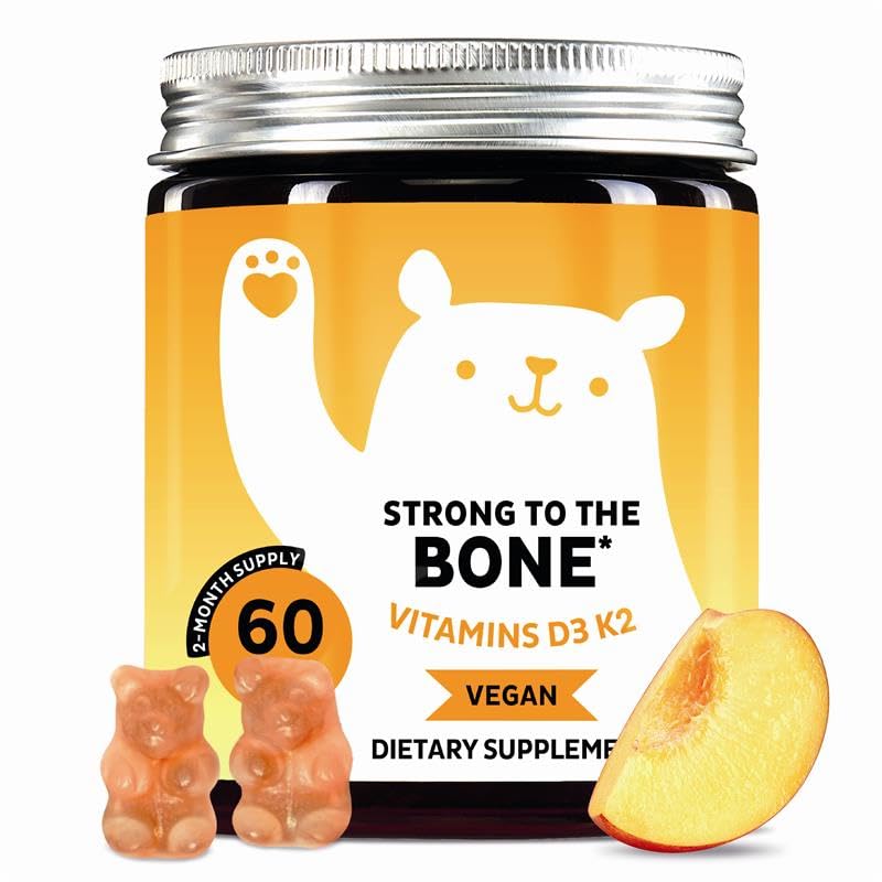 Bears with Benefits Vitamin D3 + K2 Gummies for Bone Support, 60 Gummies