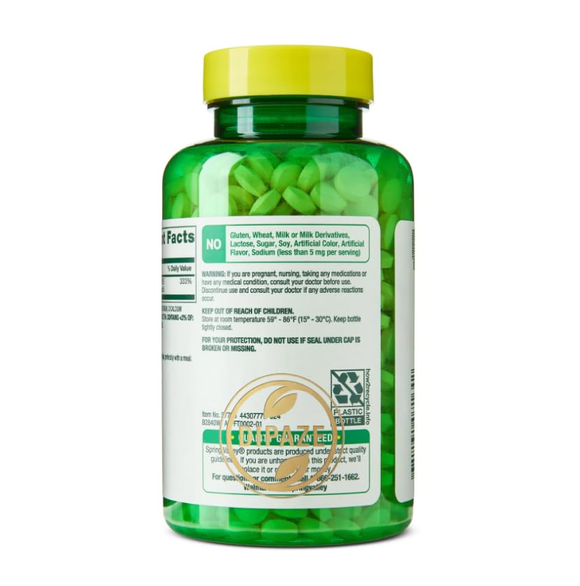 Generic Folate Dietary Supplement 1,333 mcg High Potency Folate Tablets, 400 Count