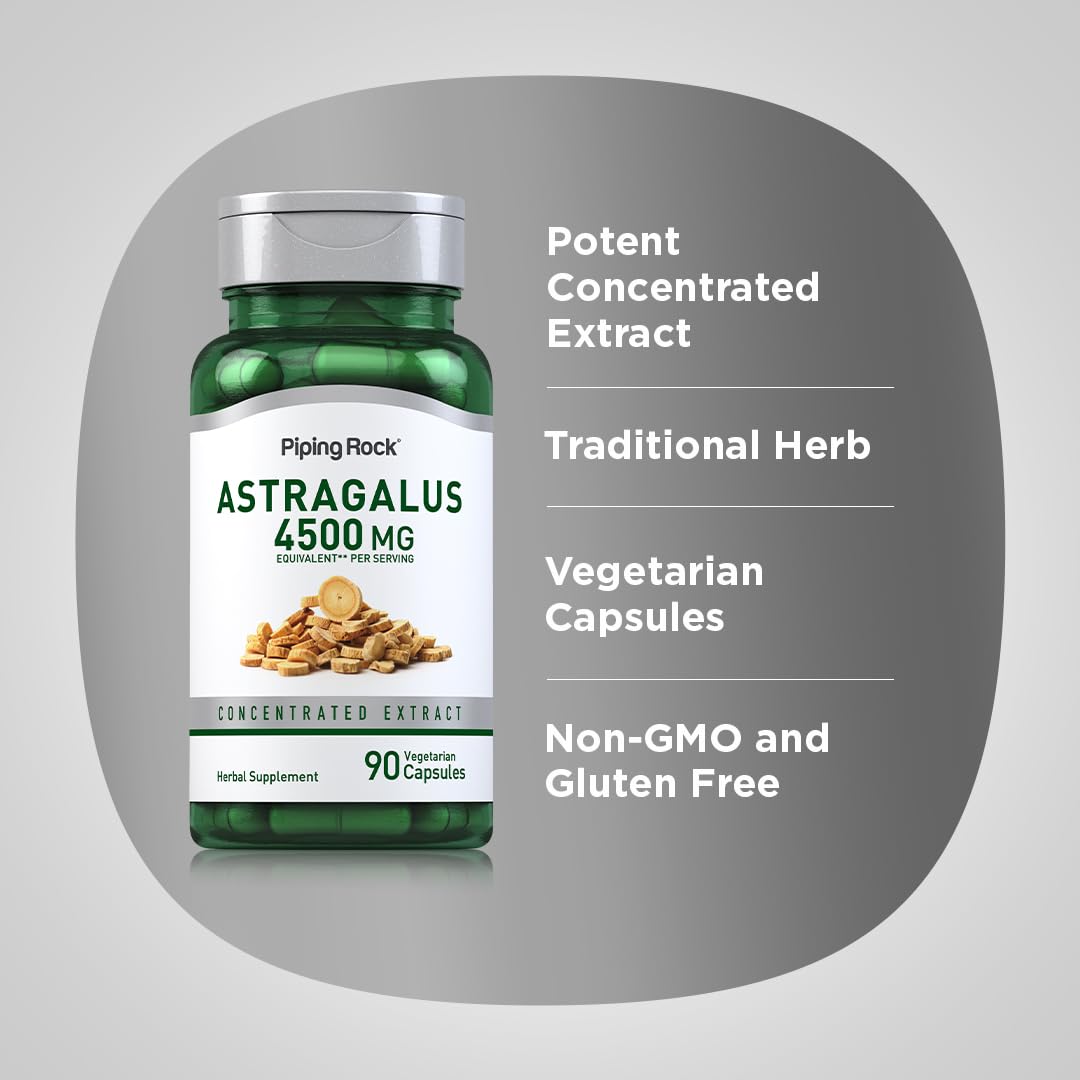 Piping Rock Astragalus Root Extract Capsules 90 Count