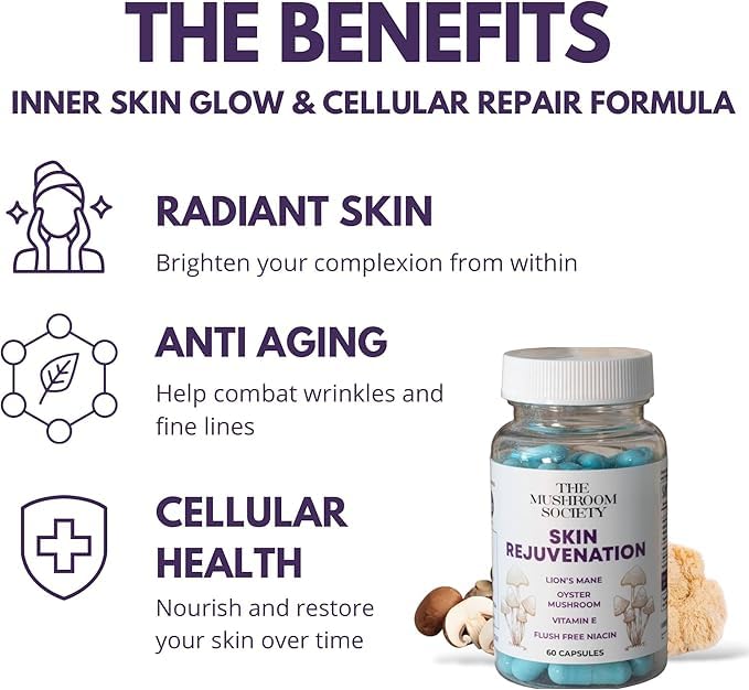 The Mushroom Society Summer Skin Protection, 360 Capsules
