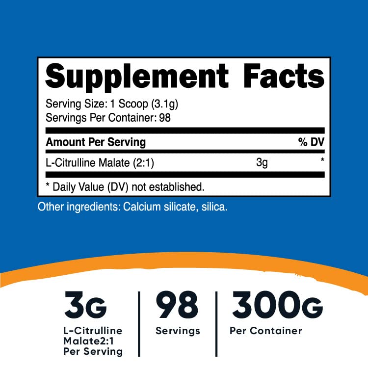 Nutricost L-Citrulline Malate Powder, 21.1644 oz (Pack of 2)