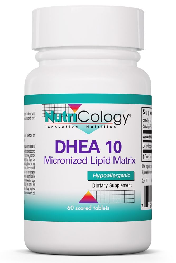 Allergy Research Group DHEA 10 mg Micronized Lipid Matrix, 60 Tablets
