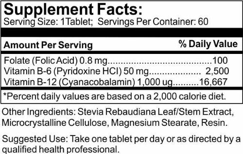 Time Laboratories Ultra Folic B6 B12 Tablet 1
