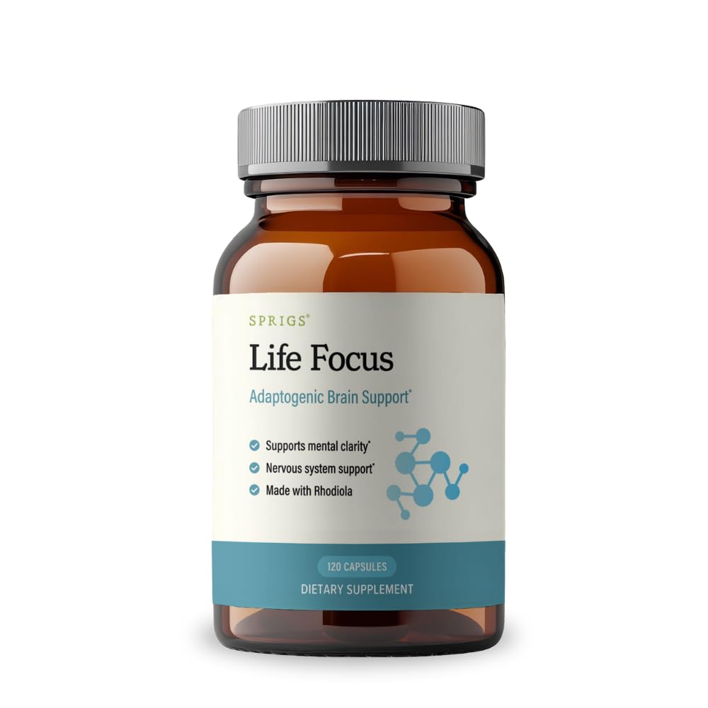 SPRIGS Life Focus Adaptogenic Brain Support Supplement Capsule, 1 Count