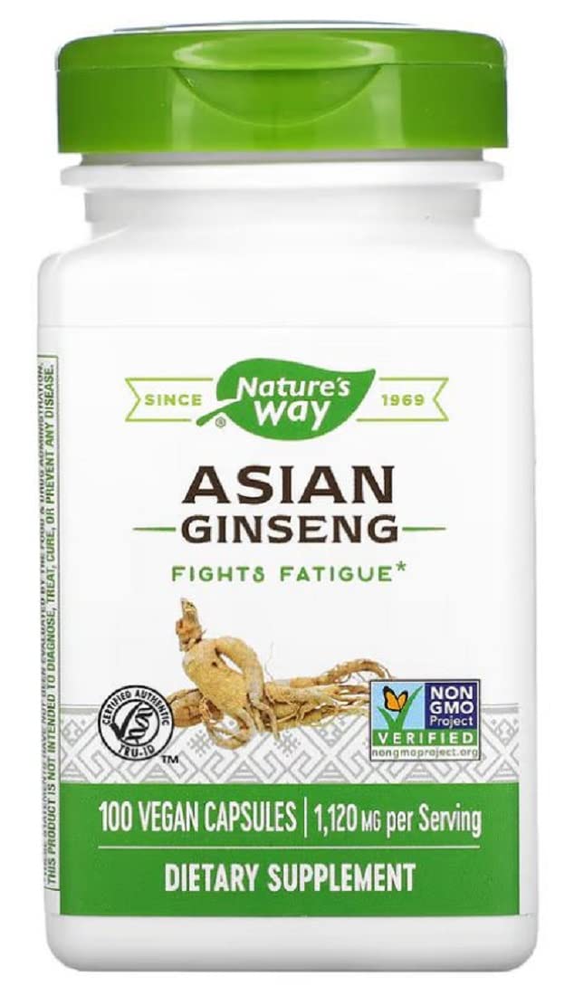 Nature's Way Korean Ginseng Capsules, 100 Capsules