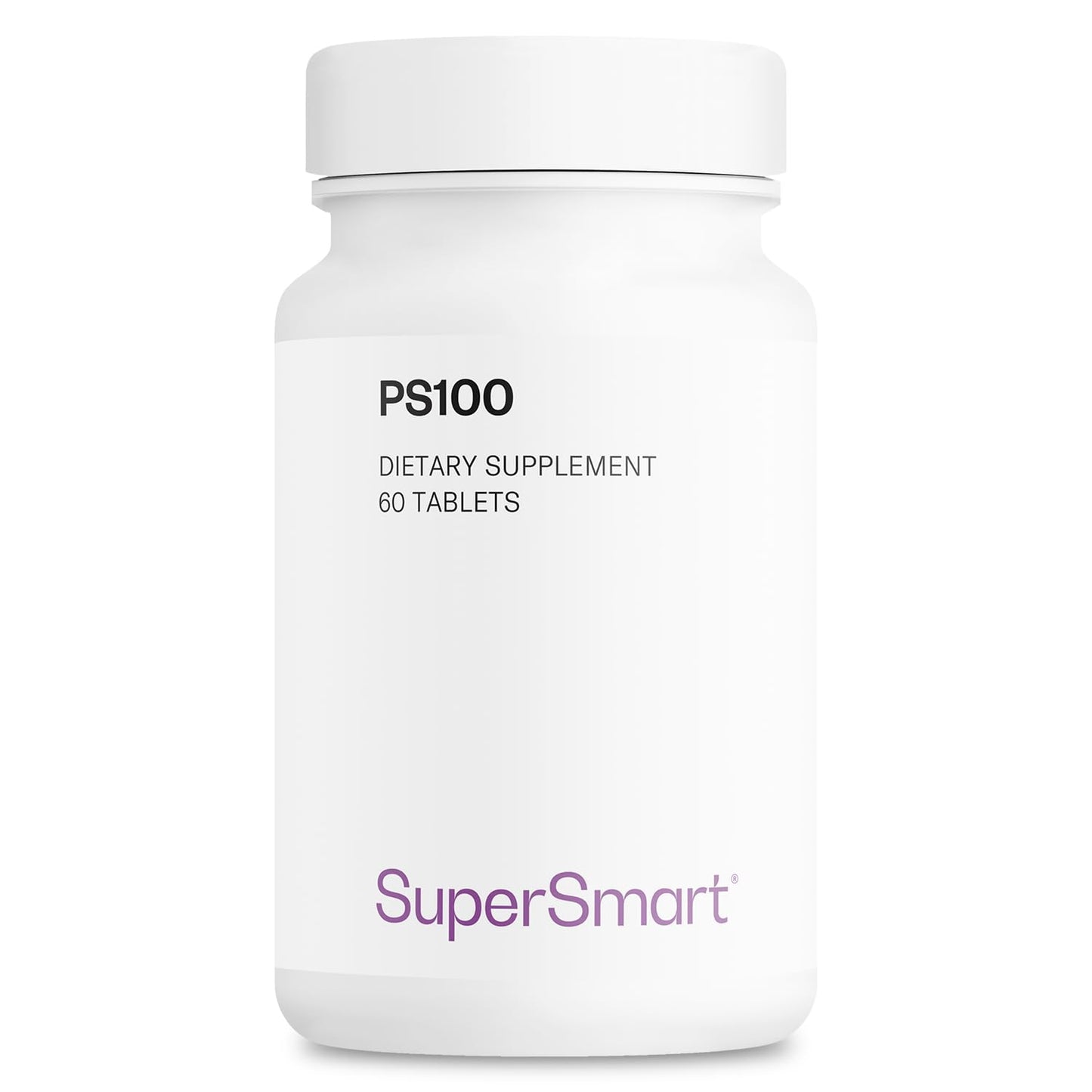 Supersmart PS100 Phosphatidylserine 300mg Tablets, Brain Health & Memory Support, 60 Count
