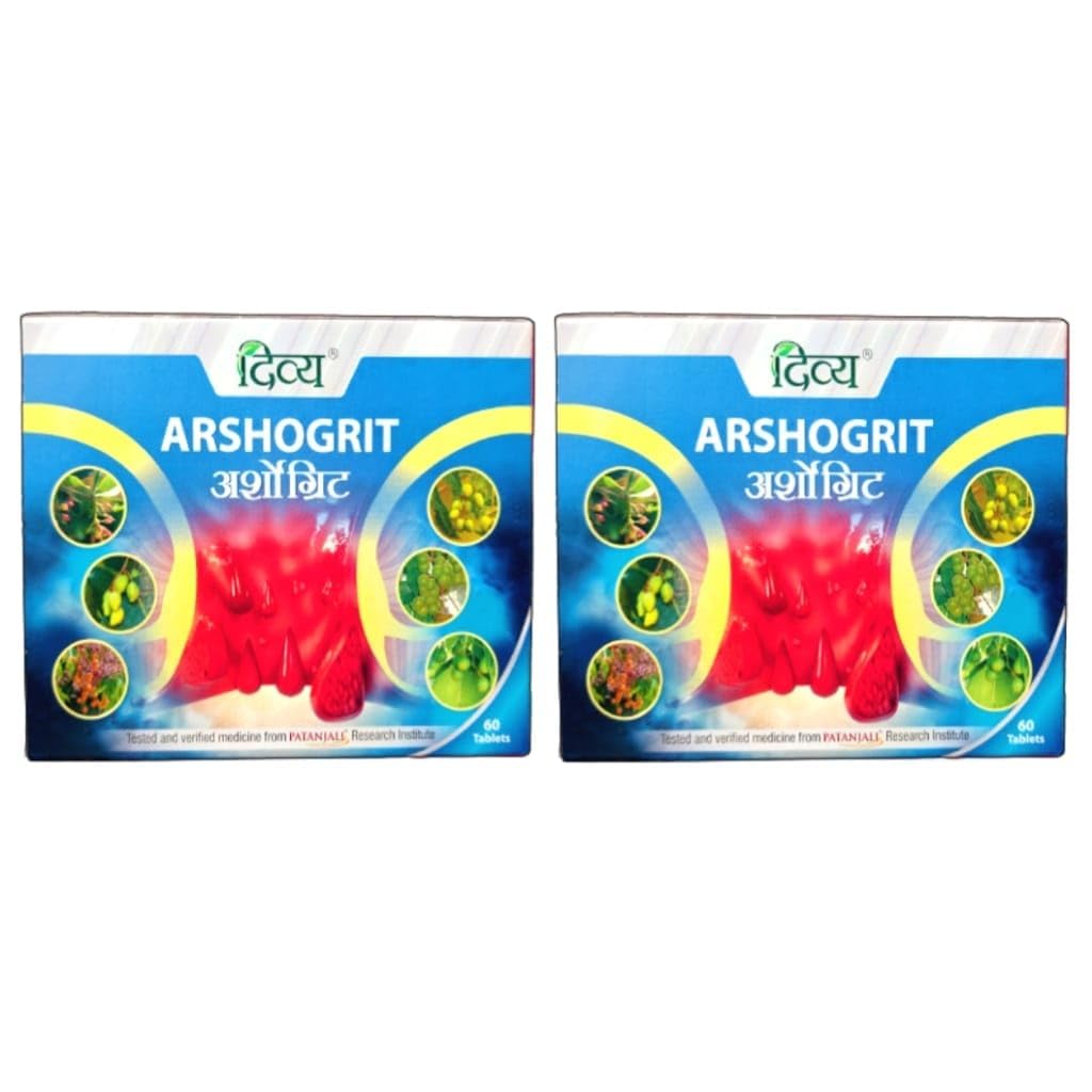 ECH ARSHOGRIT Tablet 60N for Piles & Fistula, Pack of 2