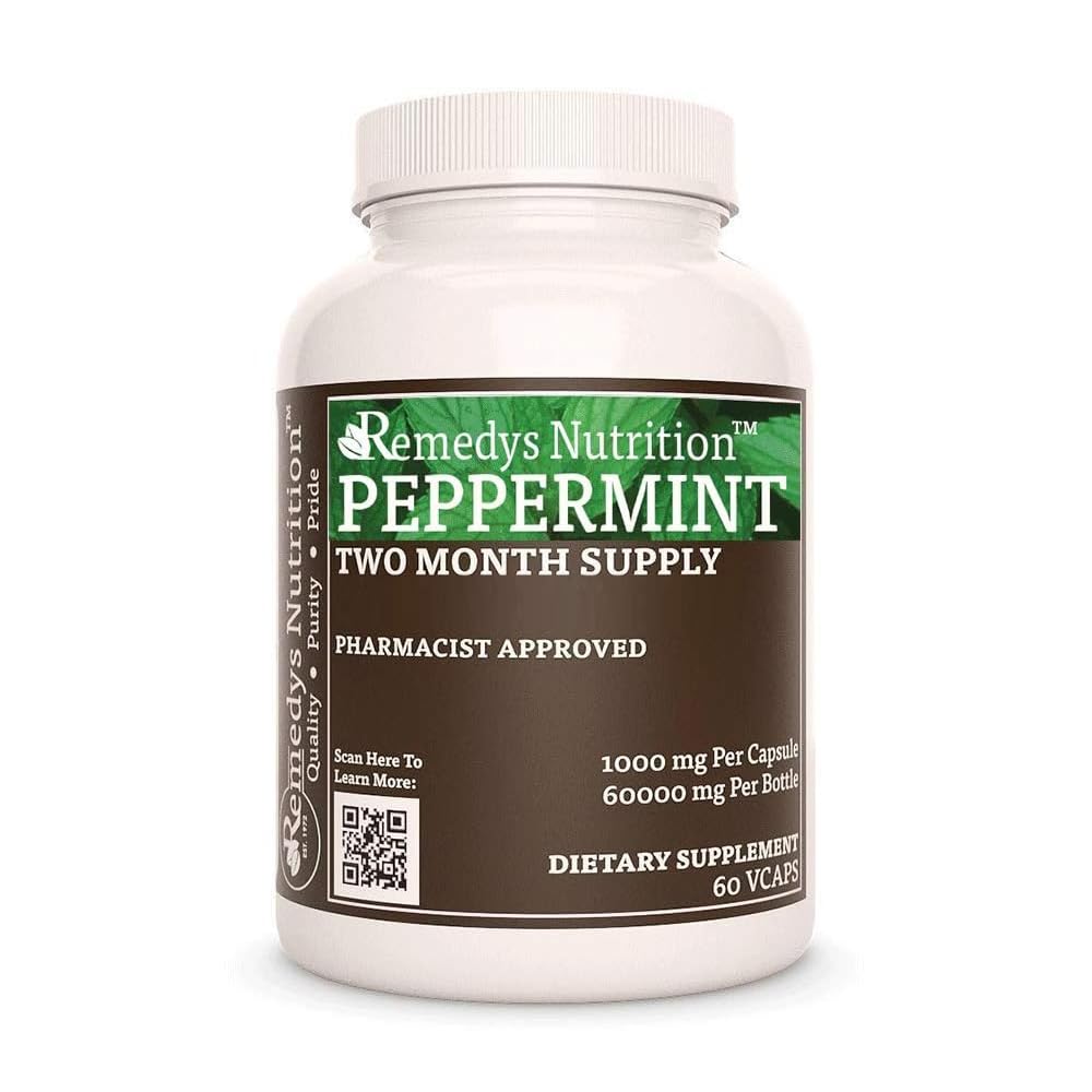 Remedy’s Nutrition Peppermint Leaf 1000 mg Capsules, 60 Count